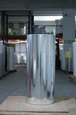 Клей от резины легкий серебряный BOPP Jumbo Roll Label 75μ Толщина поверхности серебро