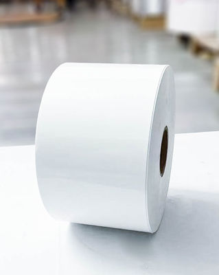Прозрачная клея BOPP Jumbo Roll Labels Бумага Синтетический подвижный клей