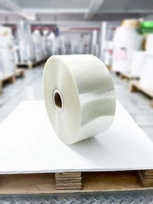 Прозрачный материал этикетки BOPP, самоклеящаяся бумага Jumbo Roll